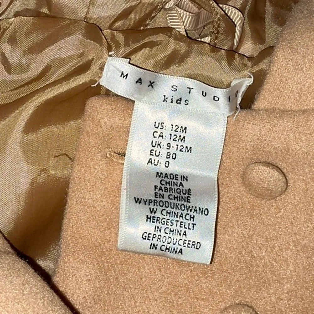 ☀️NWOT, Max Studio Kids Winter Coat, 12M